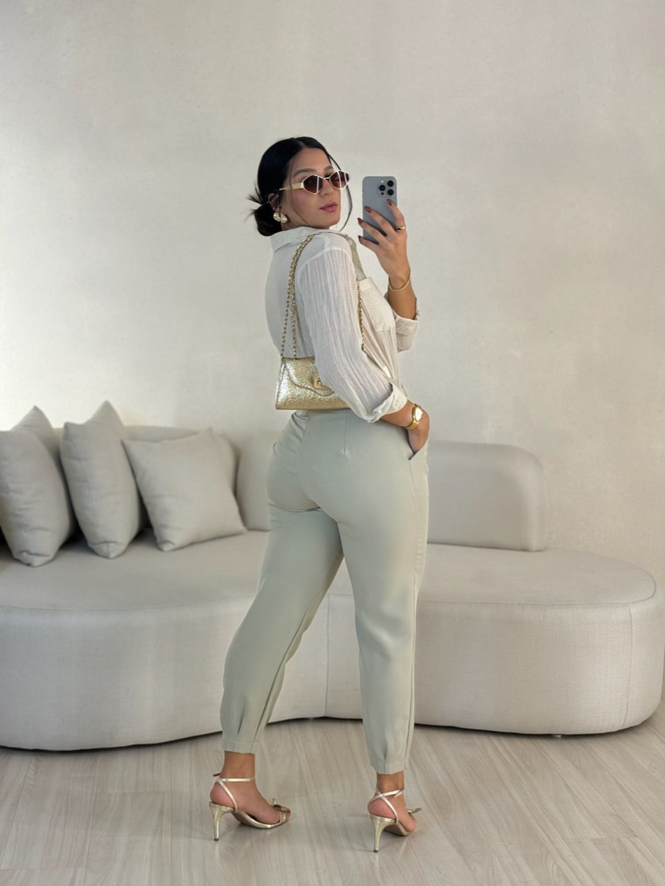 CALÇA SIMONE CENOURA CAQUI