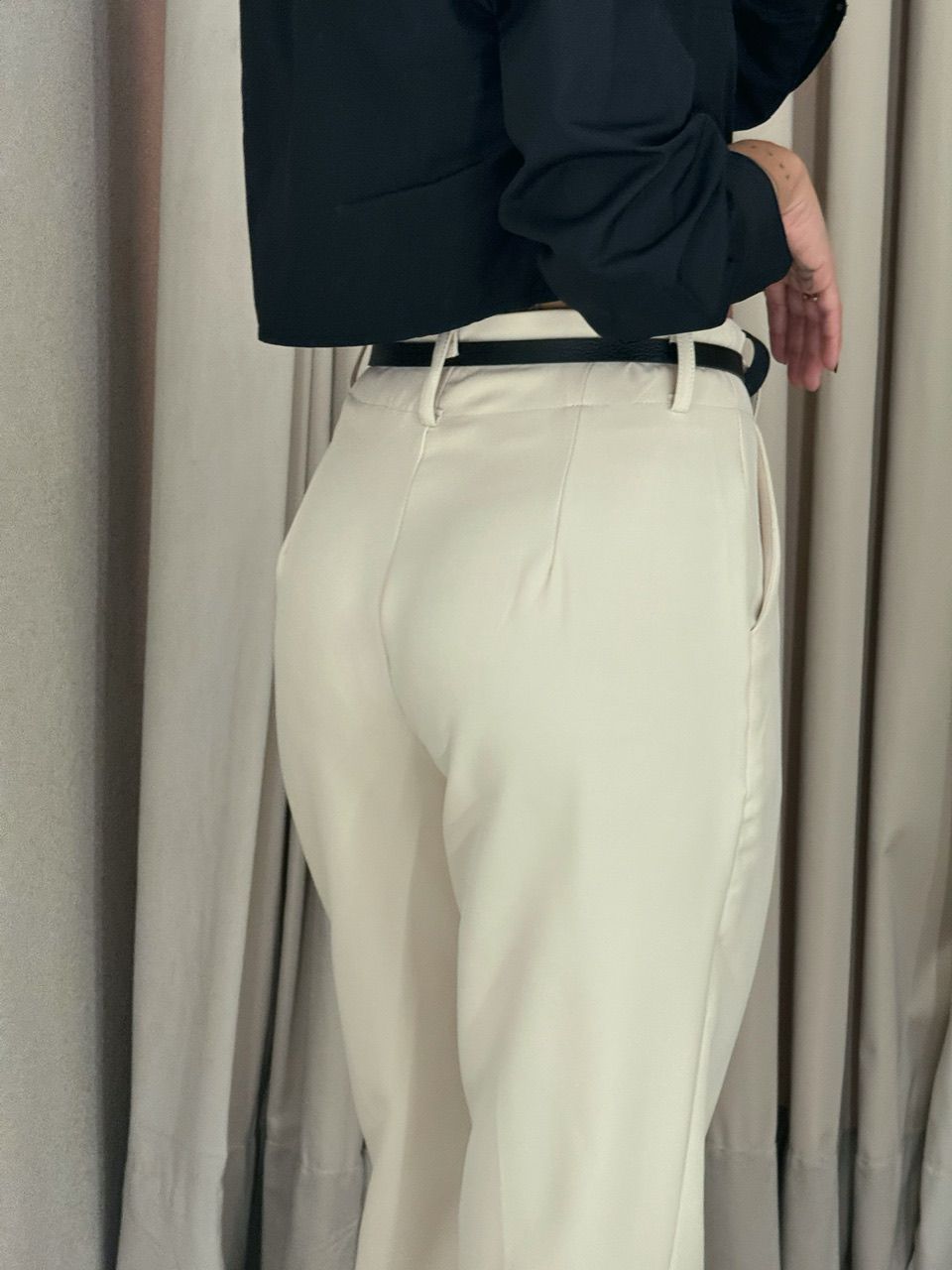 CALÇA SIMONE CENOURA MARFIM