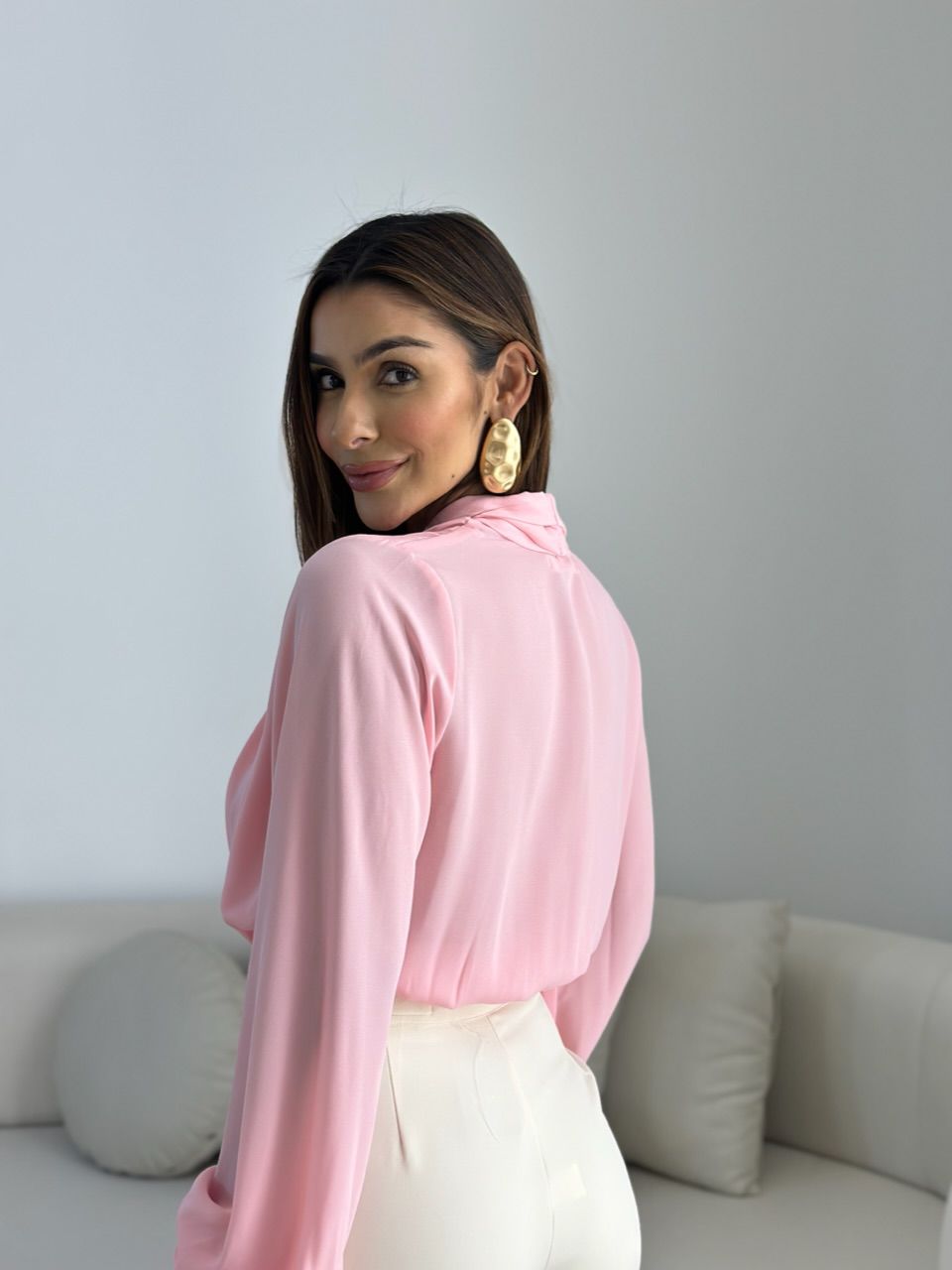 BLUSA LETICIA DECOTE ROSA