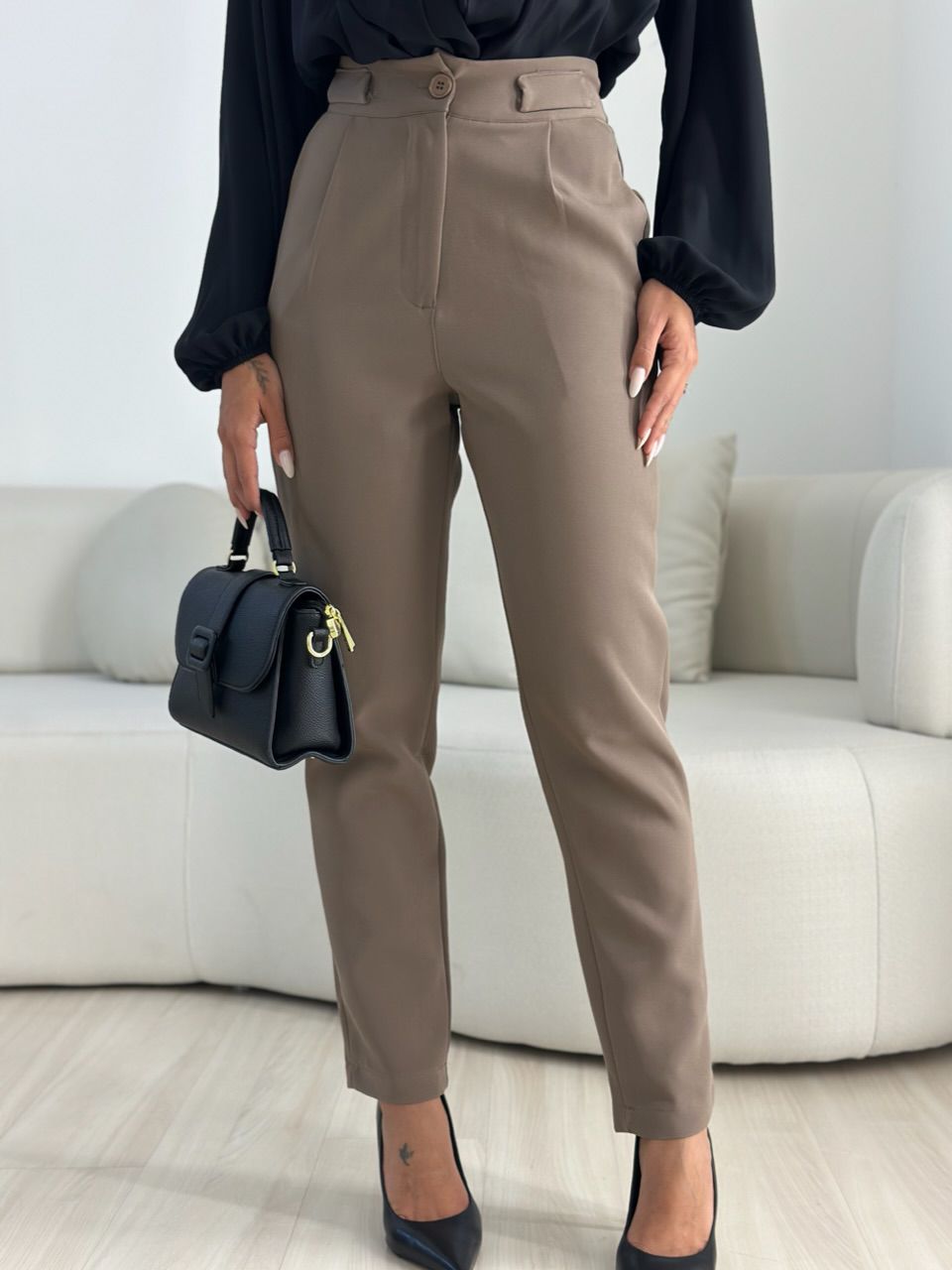 CALÇA ELEONORA SKINNY CAQUI