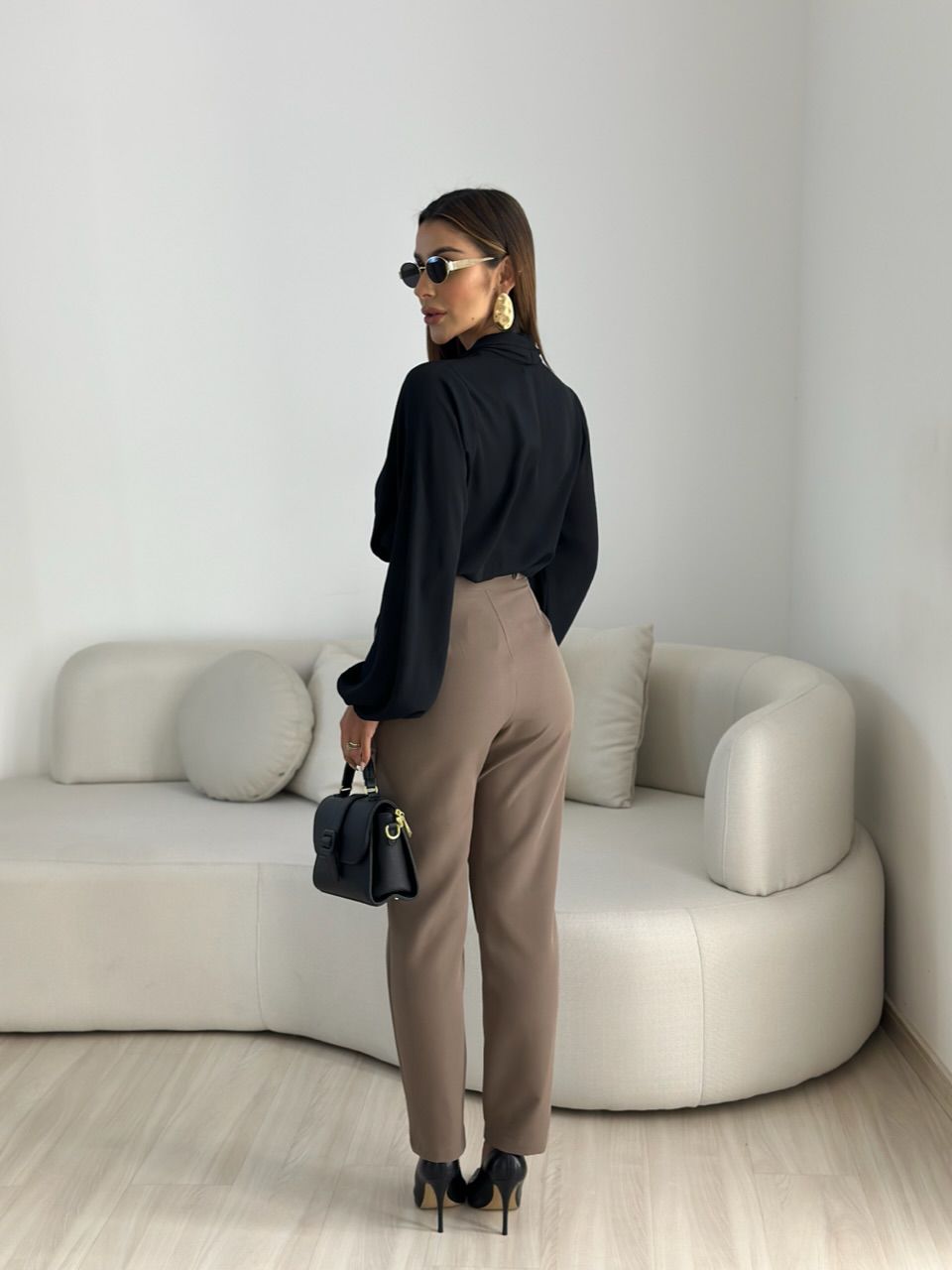 CALÇA ELEONORA SKINNY CAQUI