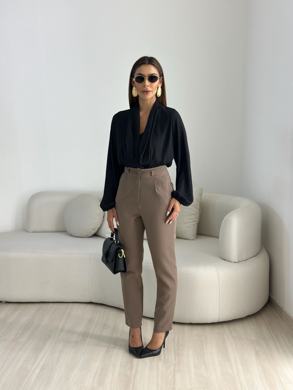 CALÇA ELEONORA SKINNY CAQUI - 0068270096 - CAROLLA FERRARO