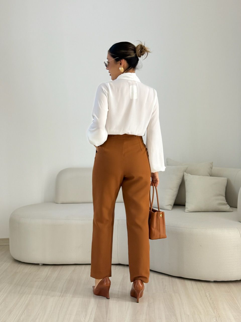 CALÇA ELEONORA SKINNY CARAMELO