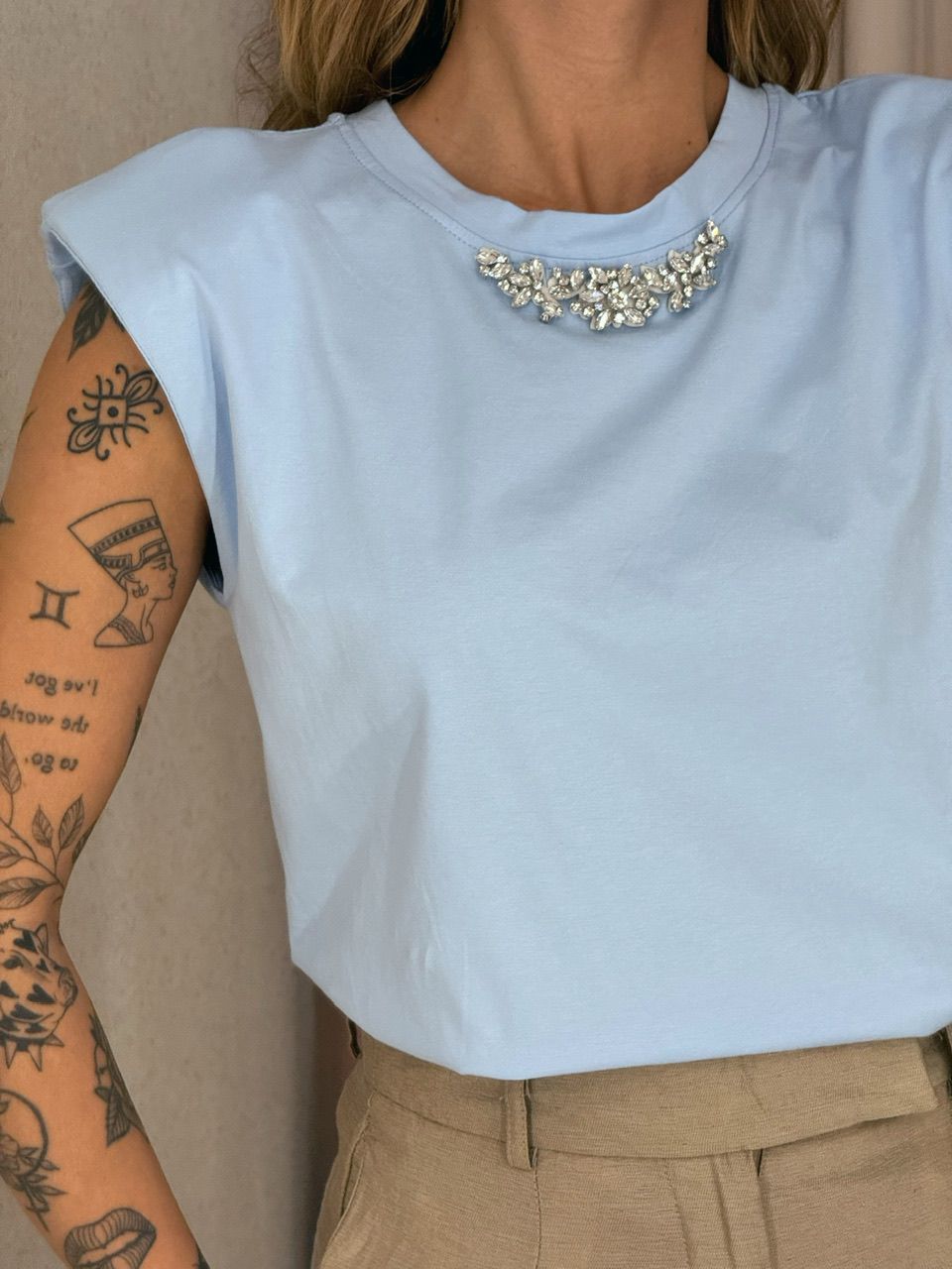 BLUSA MAITÊ MUSCLE AZUL