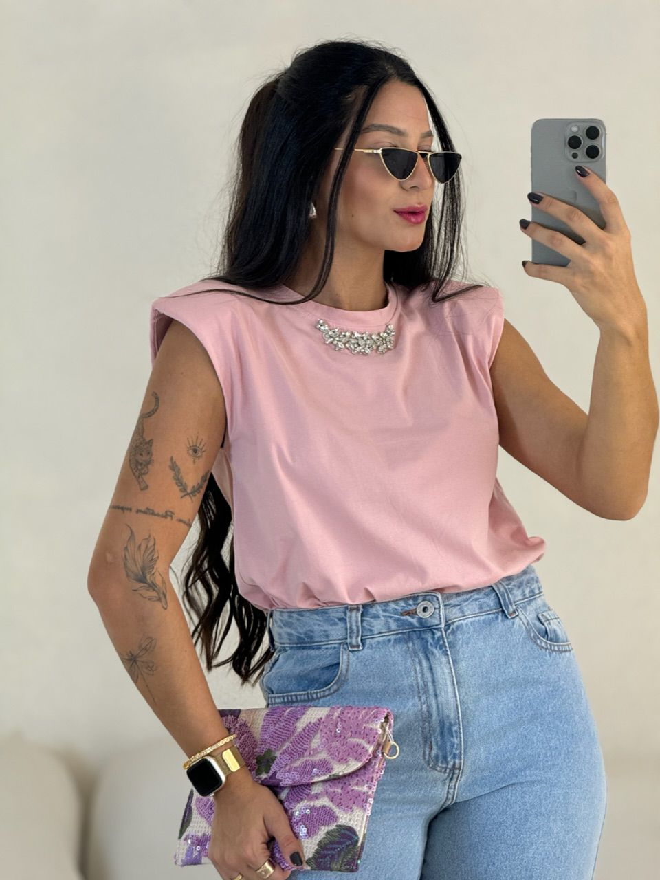 BLUSA MAITÊ MUSCLE ROSA
