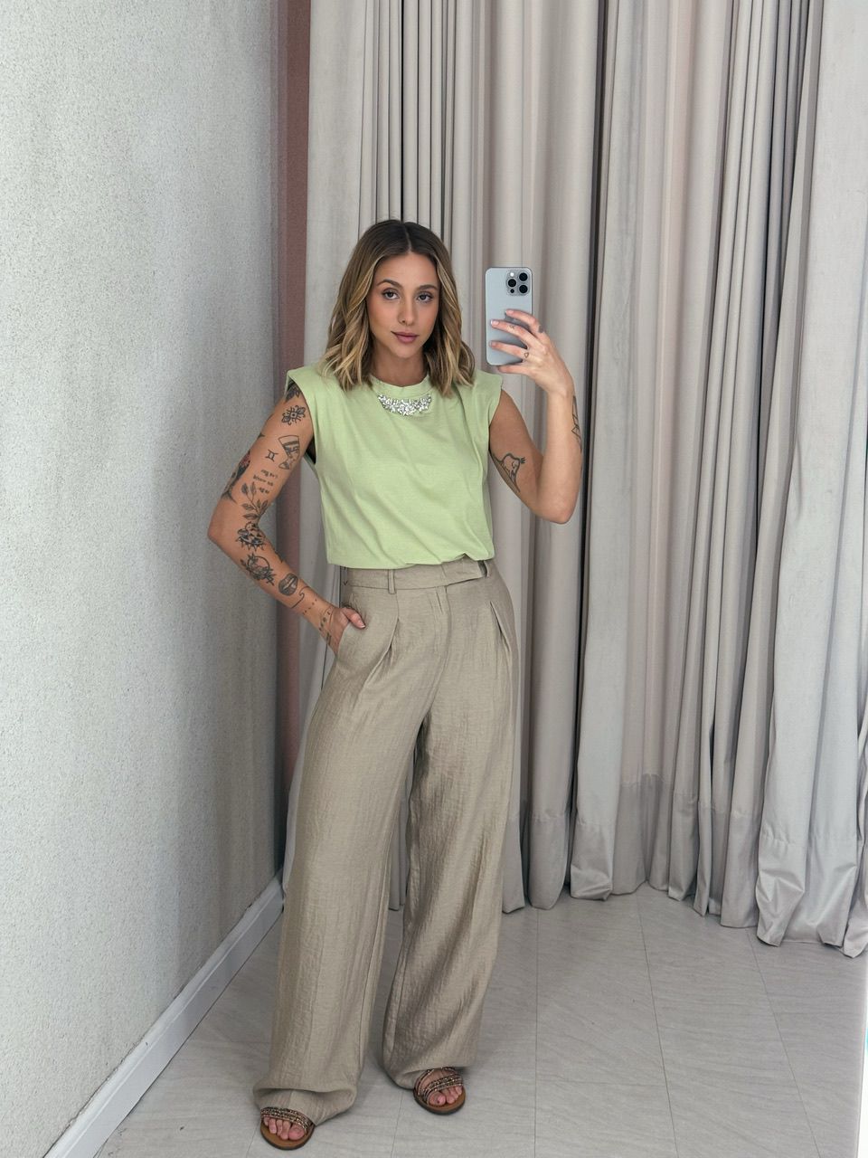 BLUSA MAITÊ MUSCLE VERDE