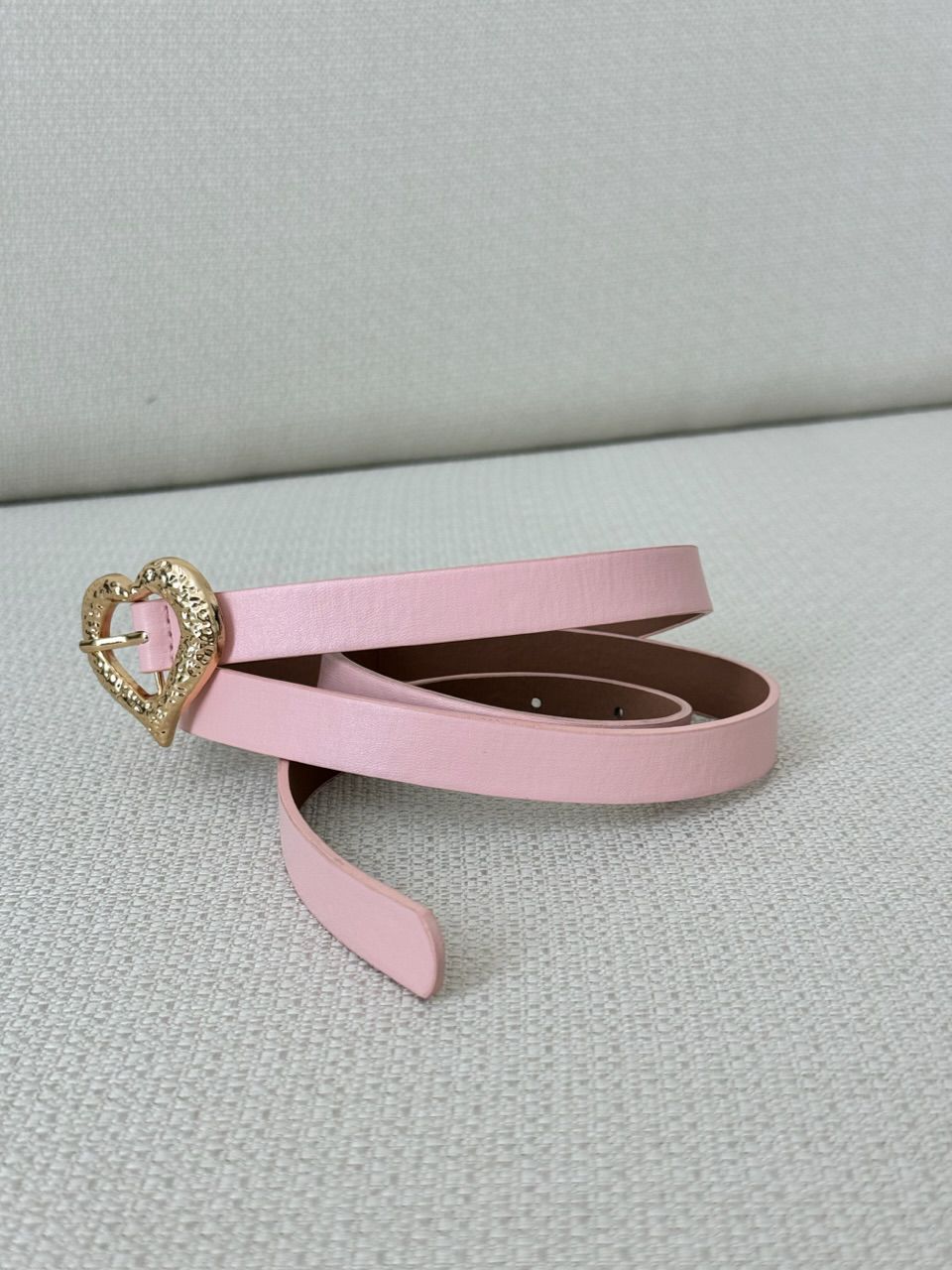 CINTO FIVELA CORAÇÃO ROSA