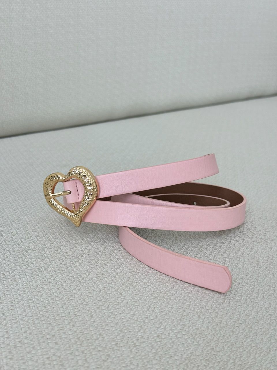 CINTO FIVELA CORAÇÃO ROSA