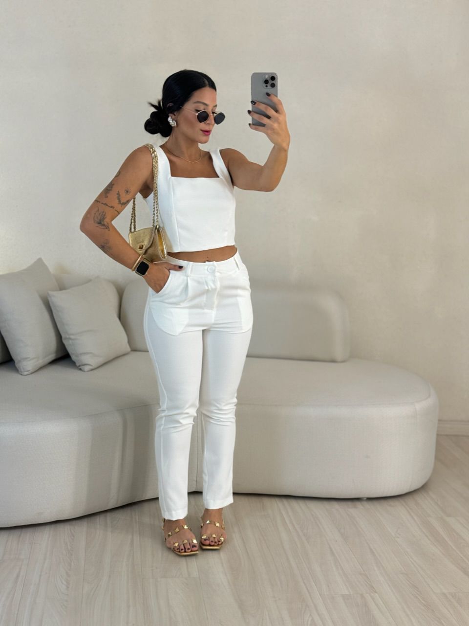 CONJUNTO LILY TOP CALÇA OFF