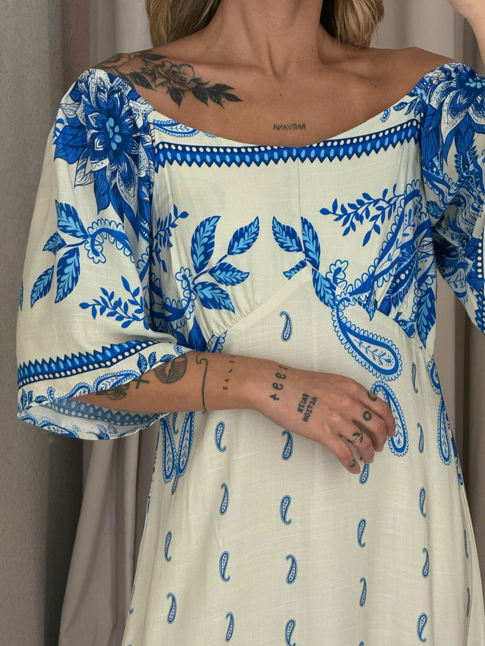 VESTIDO JÚLIA ESTAMPADO AZUL