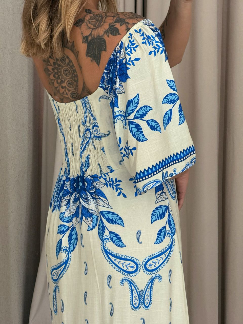 VESTIDO JÚLIA ESTAMPADO AZUL