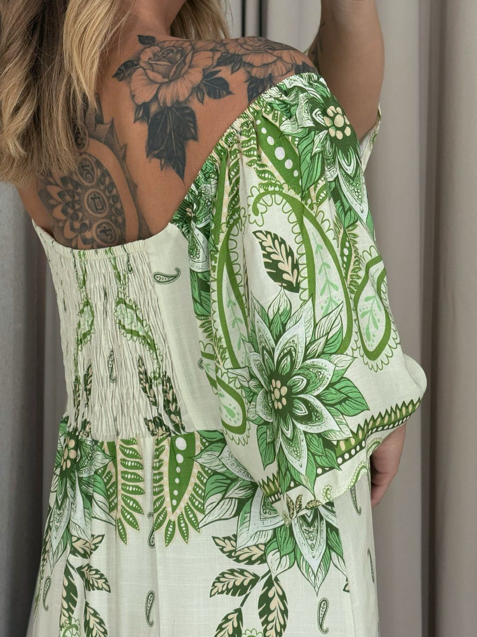 VESTIDO JÚLIA ESTAMPADO VERDE
