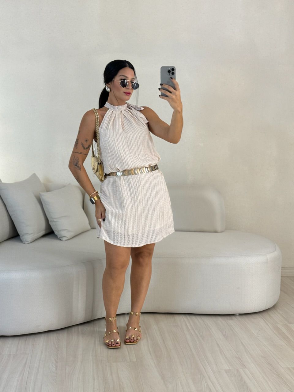 VESTIDO MARIA LUÍSA CAVADO NUDE