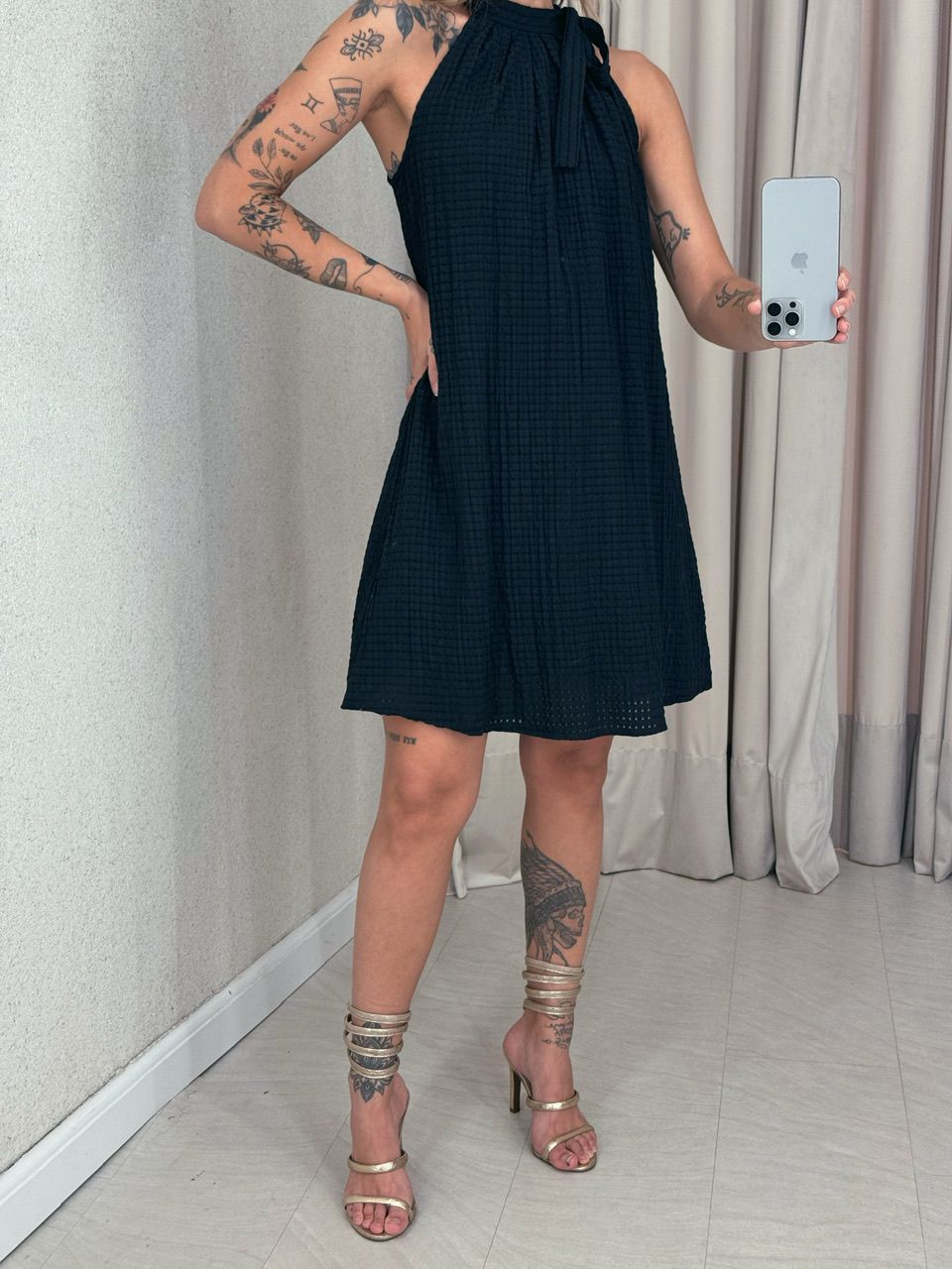 VESTIDO MARIA LUÍSA CAVADO PRETO