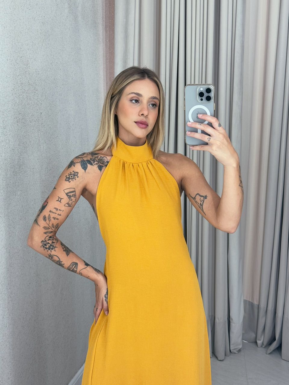 VESTIDO GLENDA CF mostarda