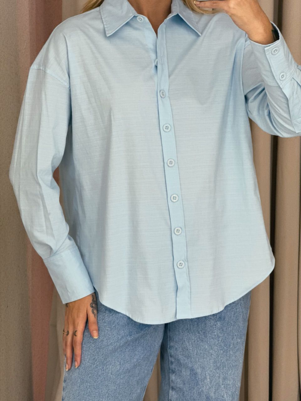 CAMISA NICOLE LISA AZUL