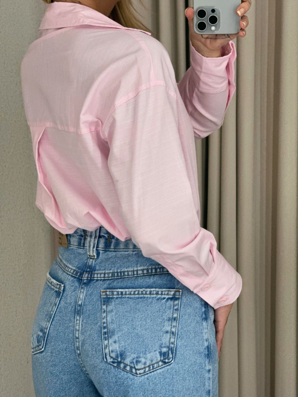 CAMISA NICOLE LISA ROSA