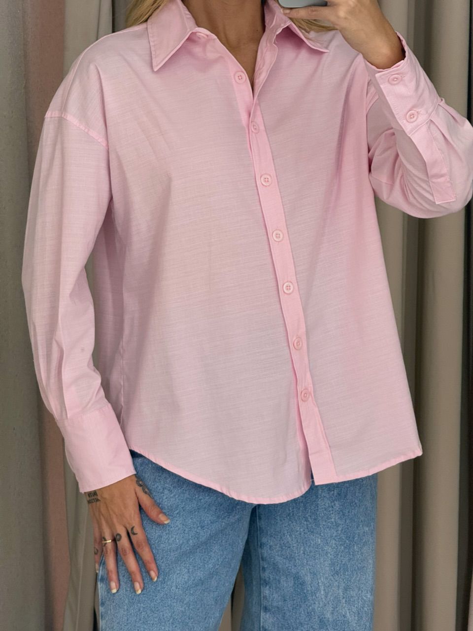 CAMISA NICOLE LISA ROSA