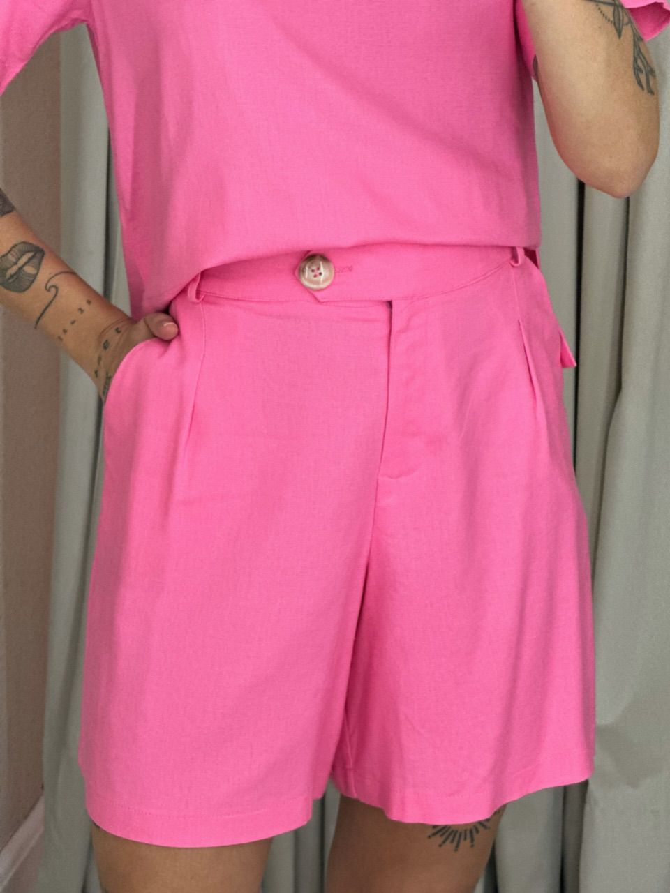 CONJUNTO TUANY Blusa Rosa