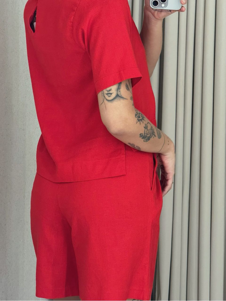 CONJUNTO TUANY Blusa vermelho