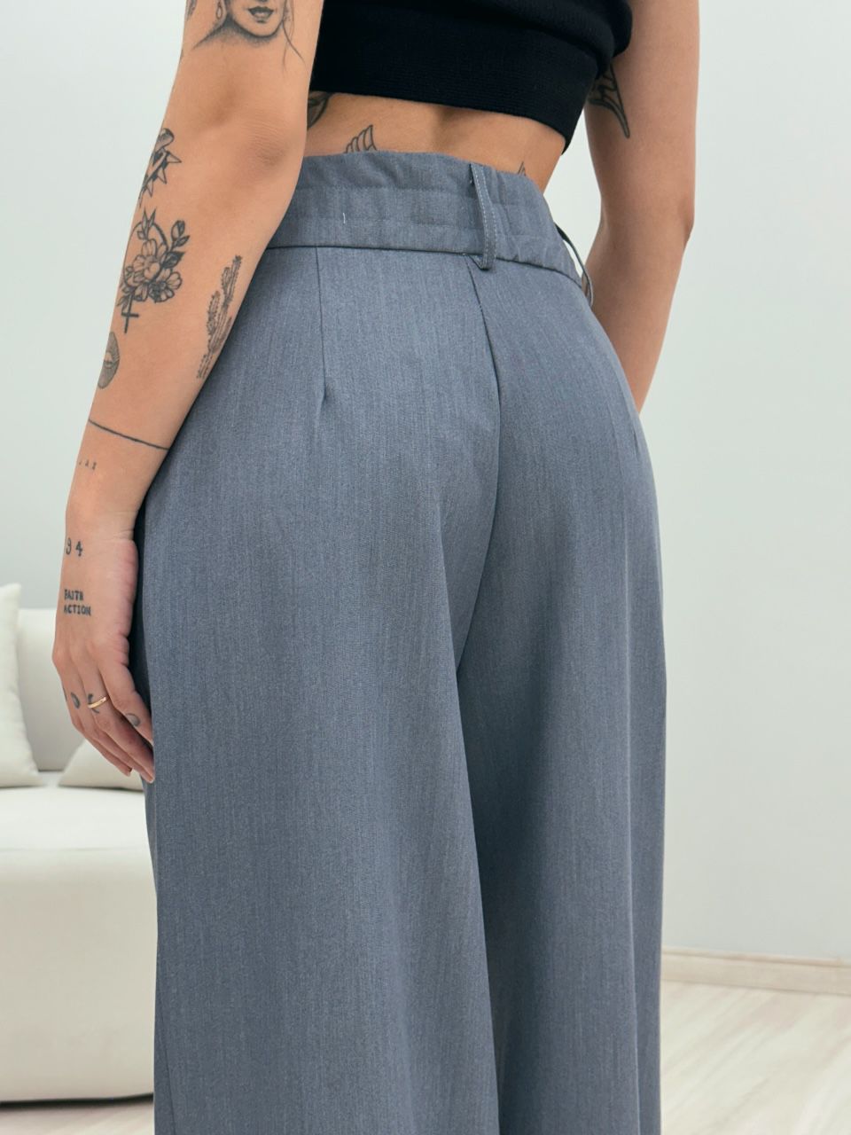 CALÇA ANA LIZ PANTALONA CINZA