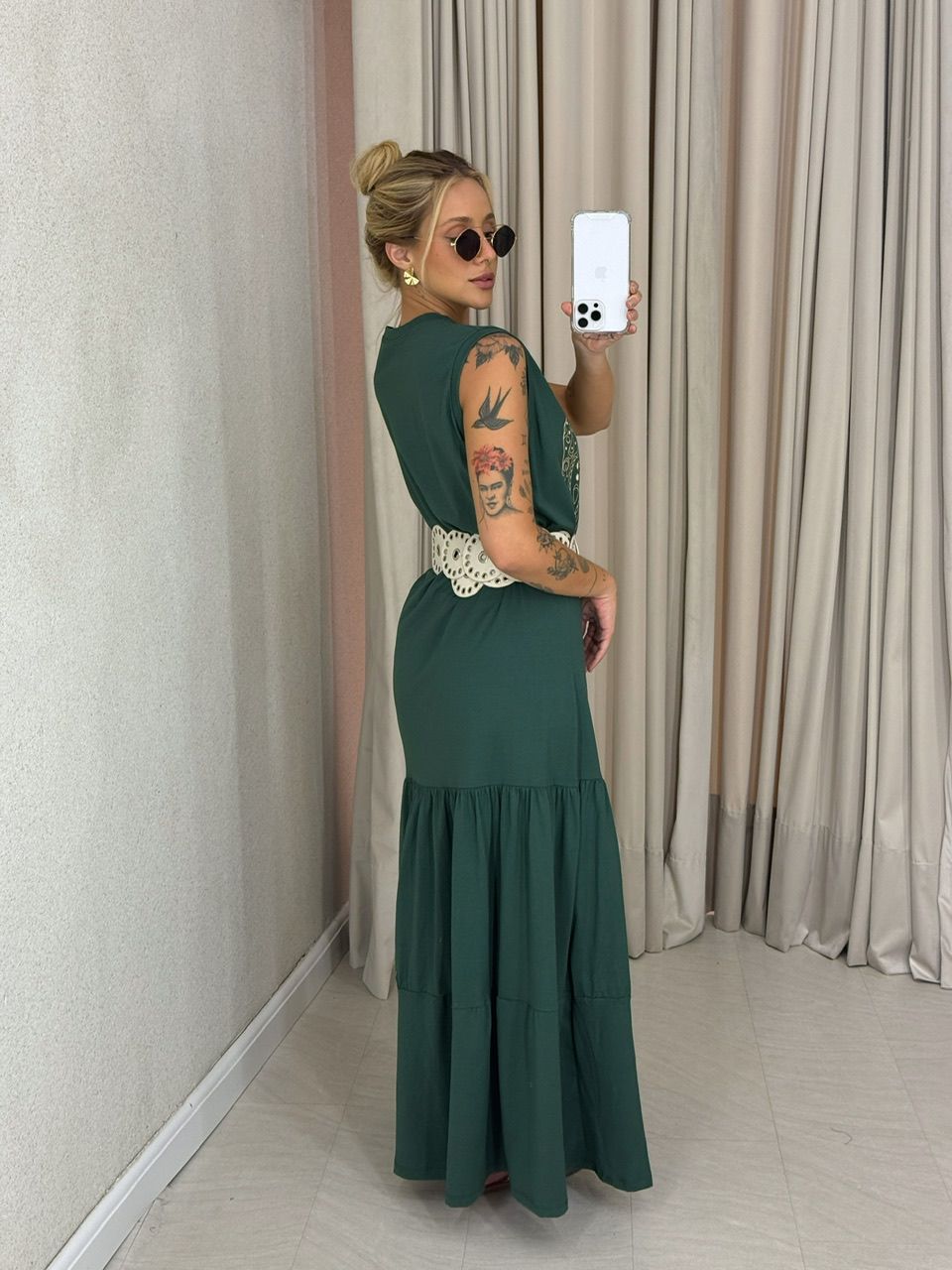 VESTIDO EDITH BOHO VERDE