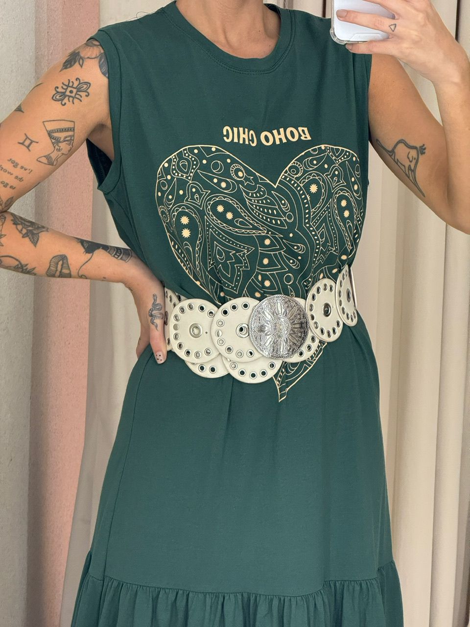 VESTIDO EDITH BOHO VERDE