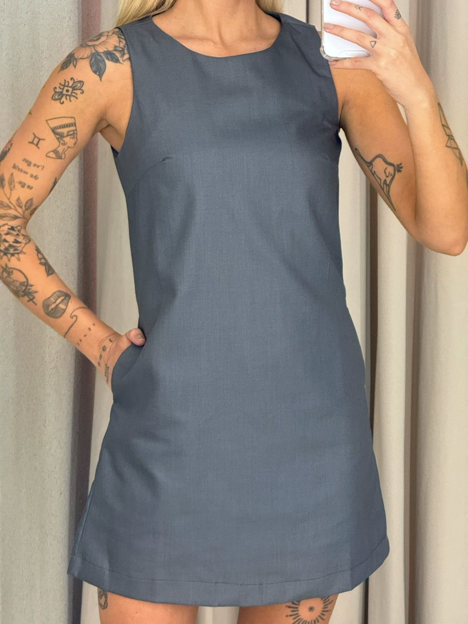 VESTIDO SAMIRA CURTO CHUMBO