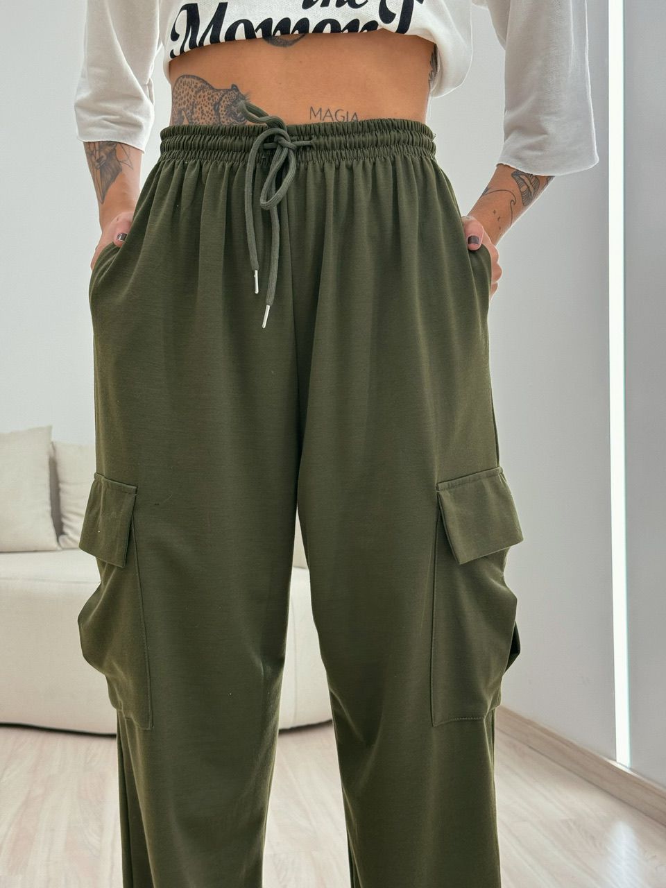 CALÇA BRENA MOLETINHO MILITAR