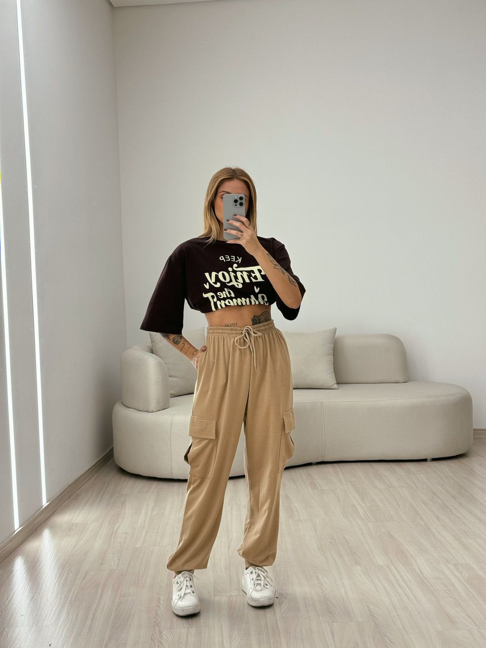 CALÇA BRENA MOLETINHO NUDE