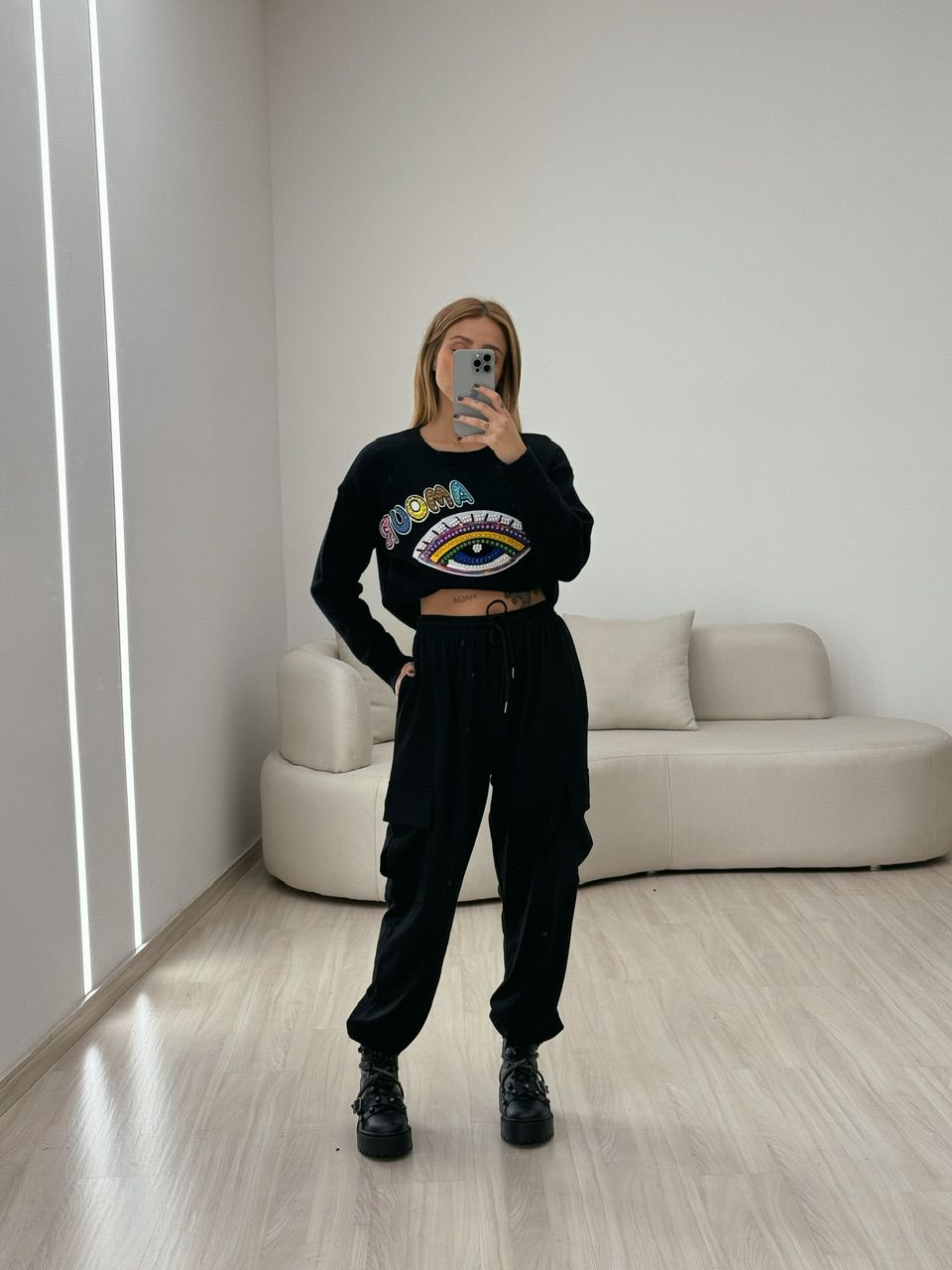 CALÇA BRENA MOLETINHO PRETA