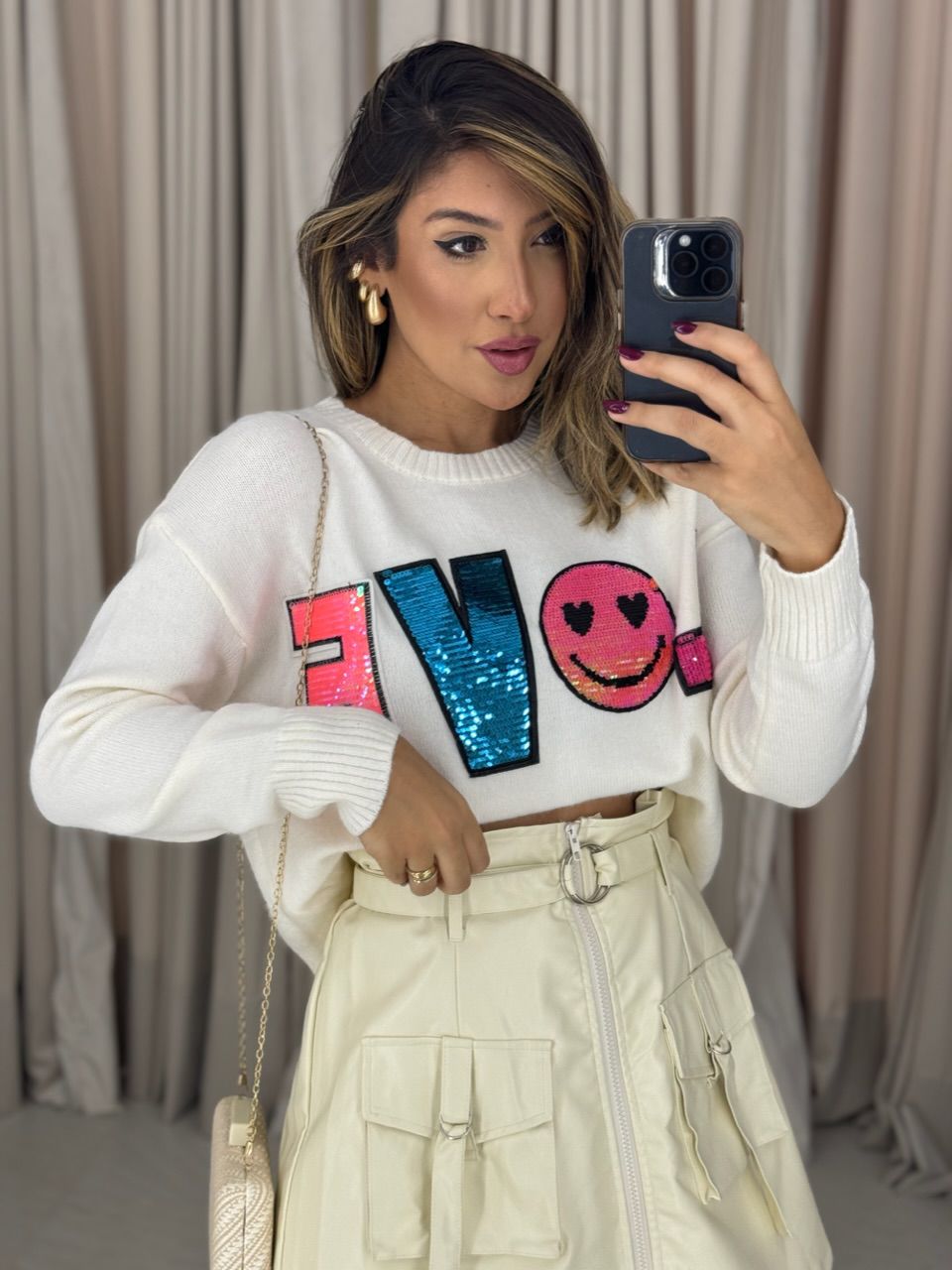 TRICOT LOVE BORDADO OFF