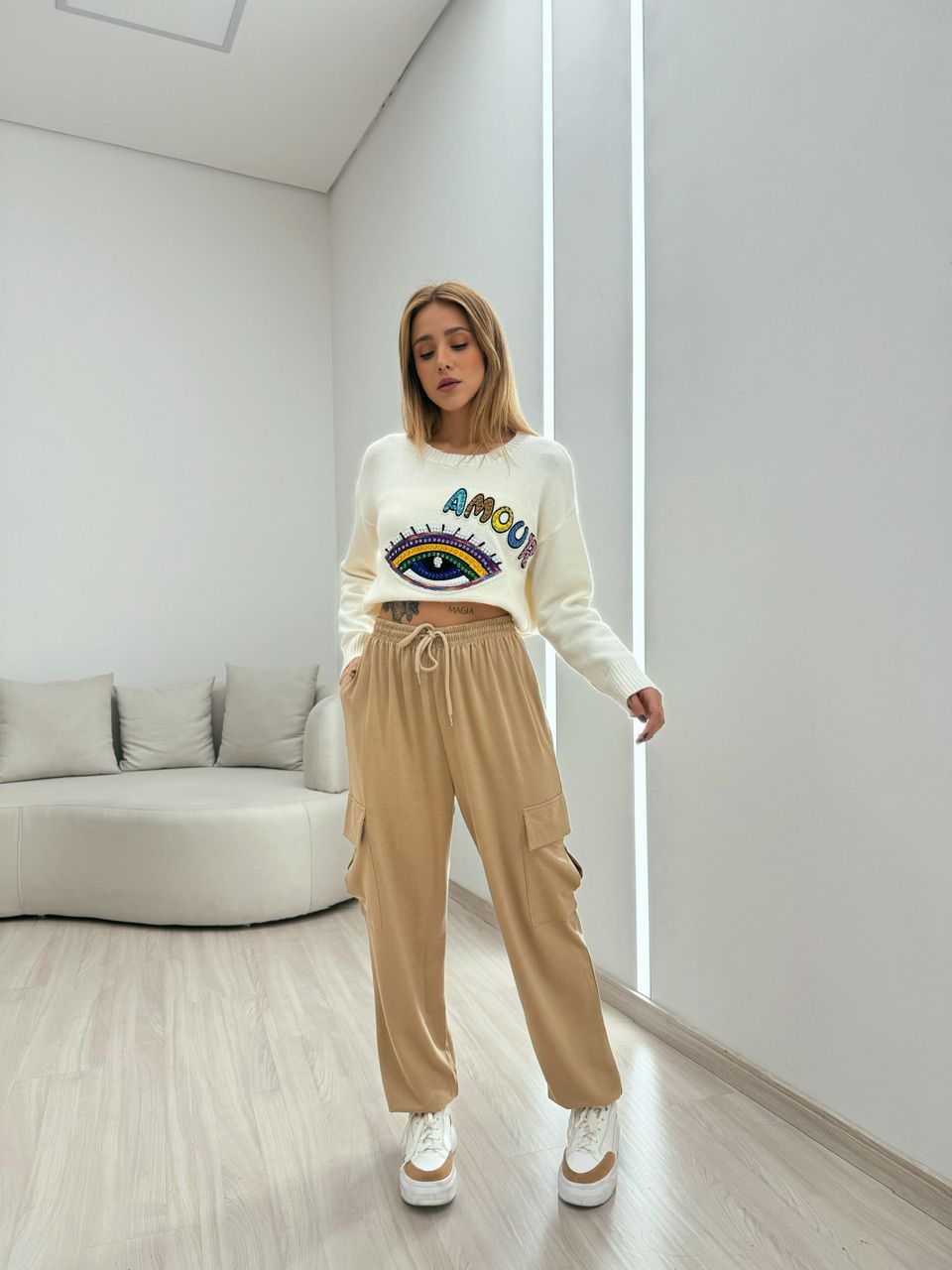 TRICOT OLHO BORDADO OFF