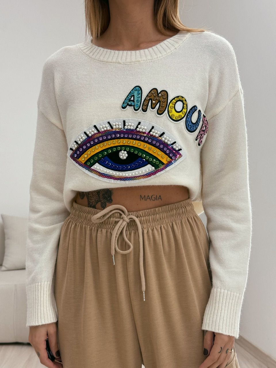 TRICOT OLHO BORDADO OFF