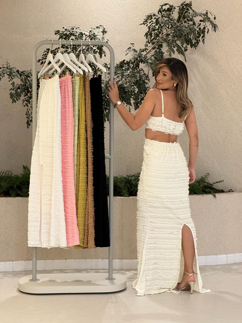VESTIDO MAYA COSTAS ABERTA MARFIM