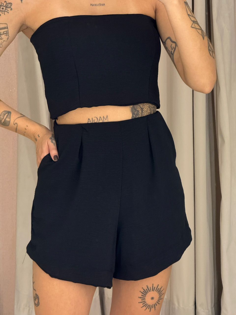 TRIJUNTO JOANA SHORT PRETO