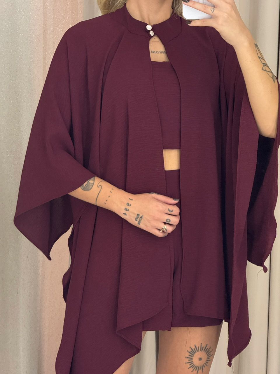 TRIJUNTO JOANA SHORT VINHO