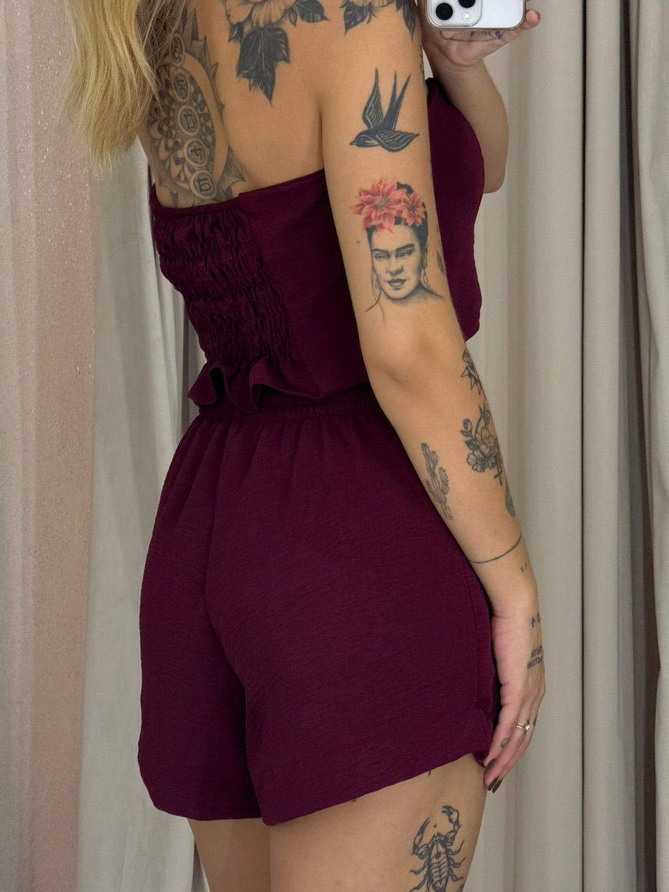 TRIJUNTO JOANA SHORT VINHO