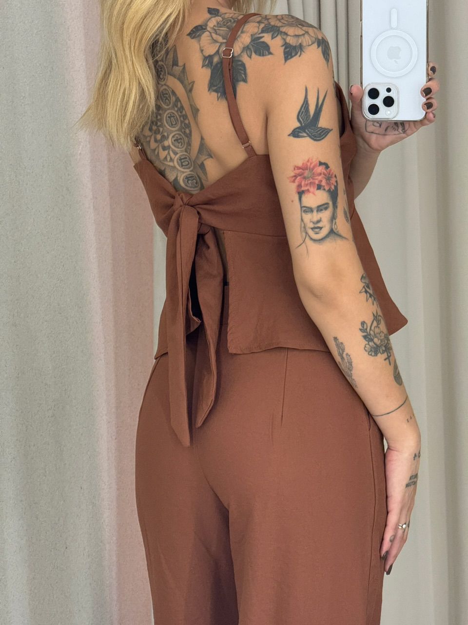 CONJUNTO LAUANA CALÇA CARAMELO