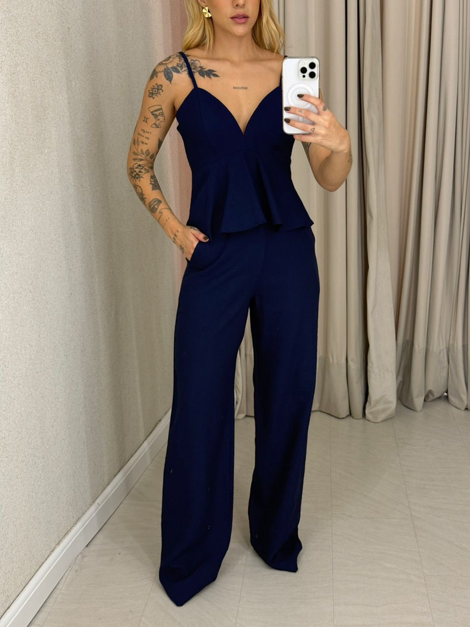 CONJUNTO LAUANA CALÇA MARINHO