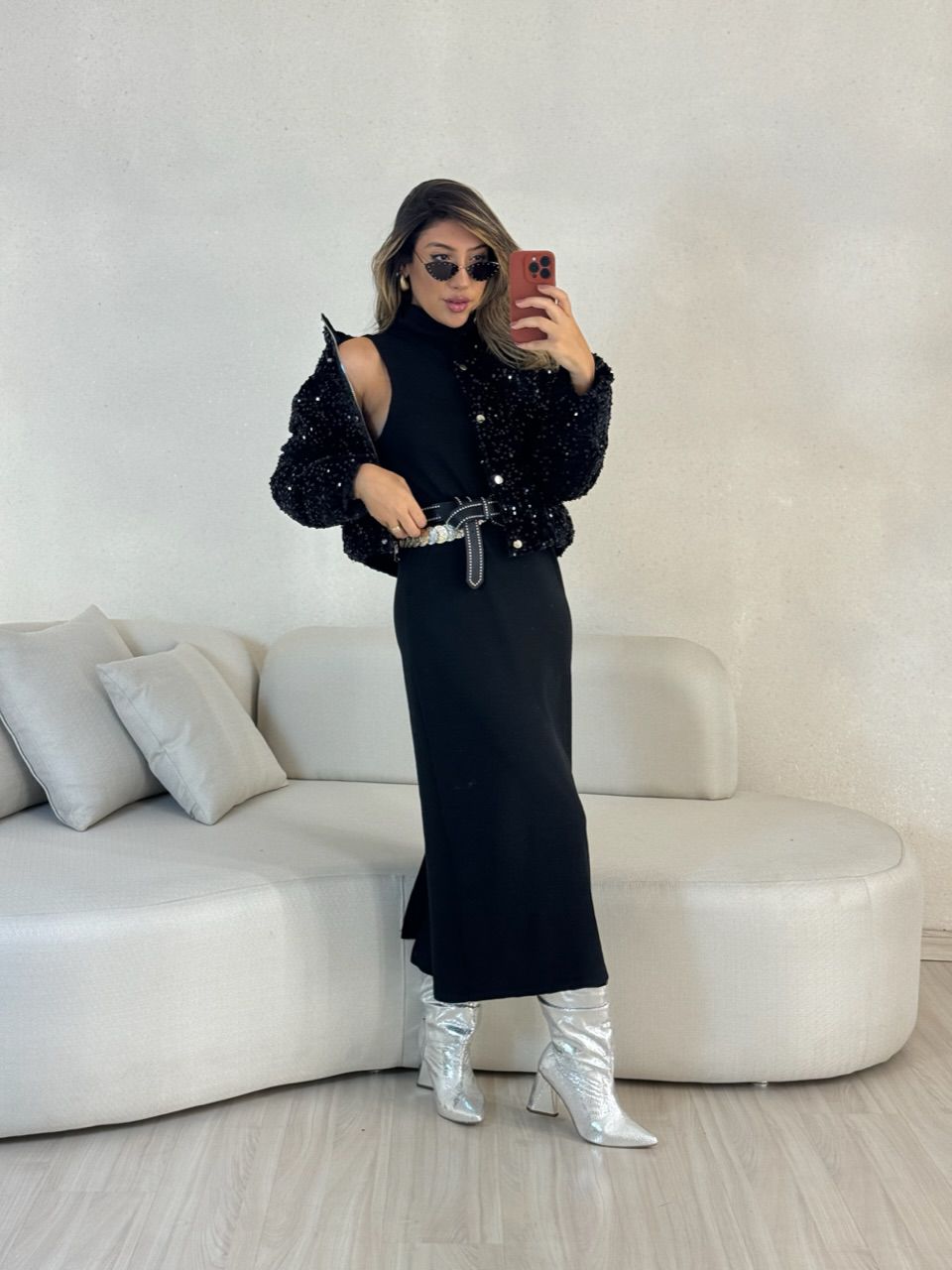 PUFFER ANA FLAVIA PAETÊ PRETO