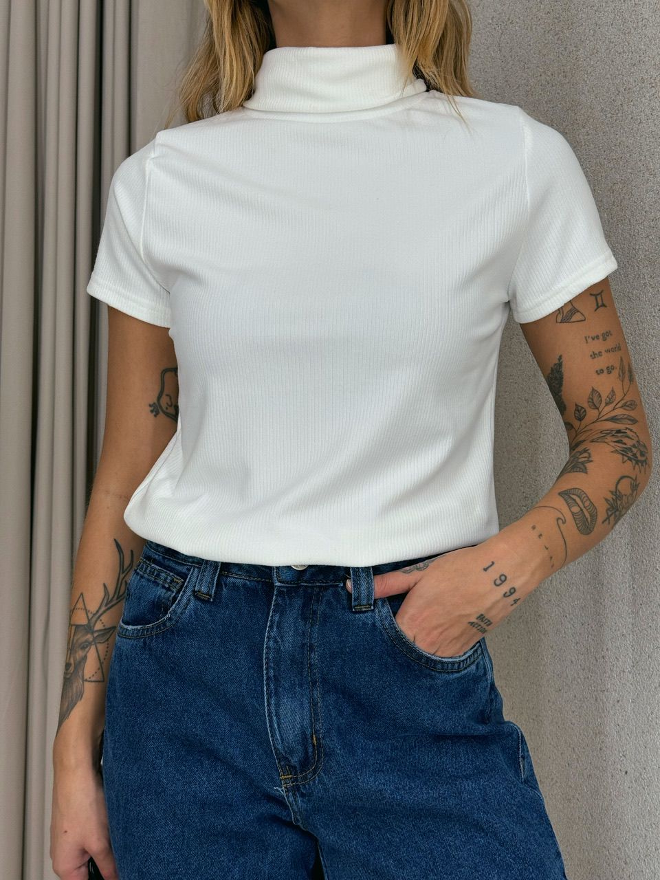 BLUSA JOSI CANELADA GOLA OFF