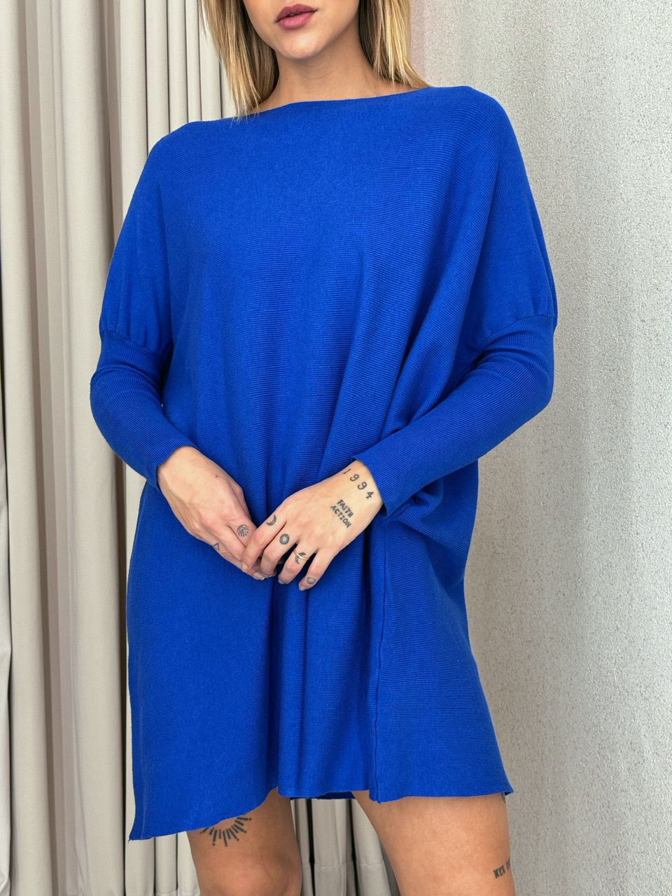 TRICOT RENATA AZUL - 0053550109 - CAROLLA FERRARO