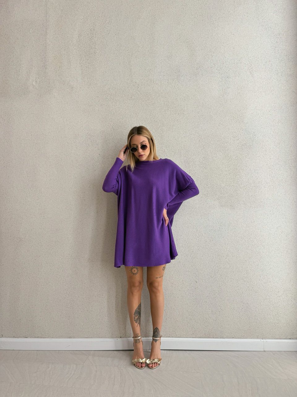 TRICOT RENATA ROXO - 0053550023 - CAROLLA FERRARO