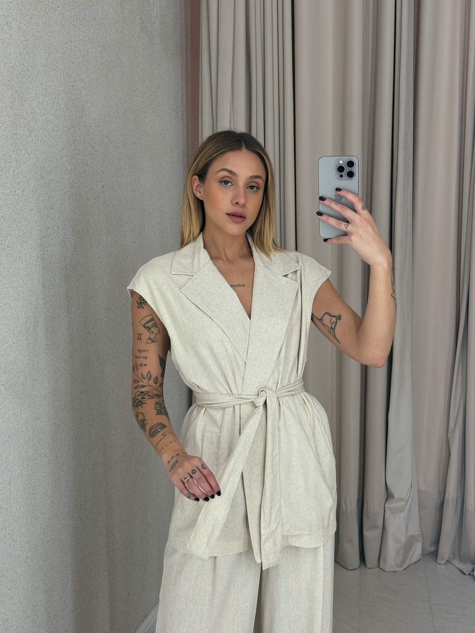 CONJUNTO STELA CALÇA CRU