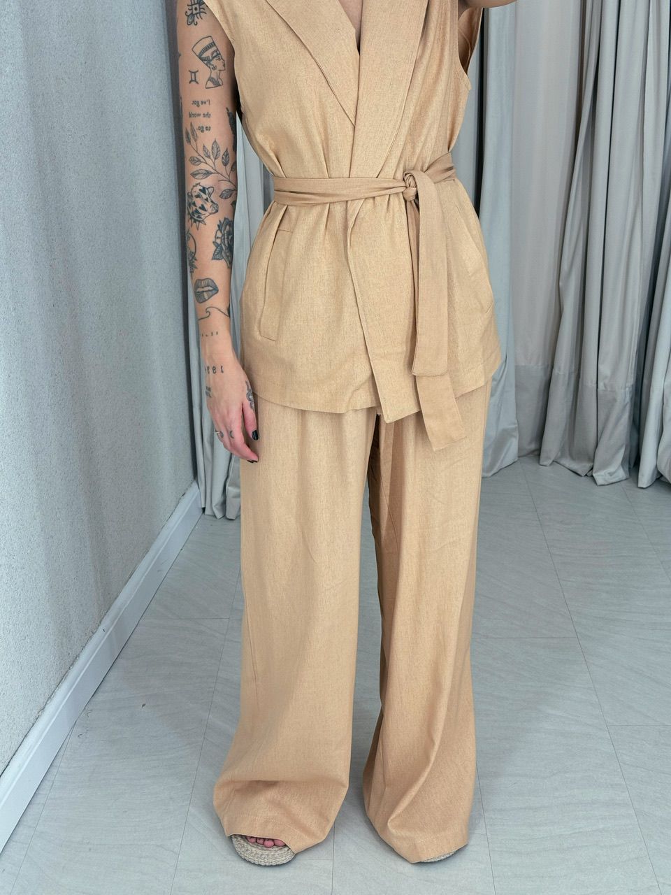 CONJUNTO STELA CALÇA NUDE