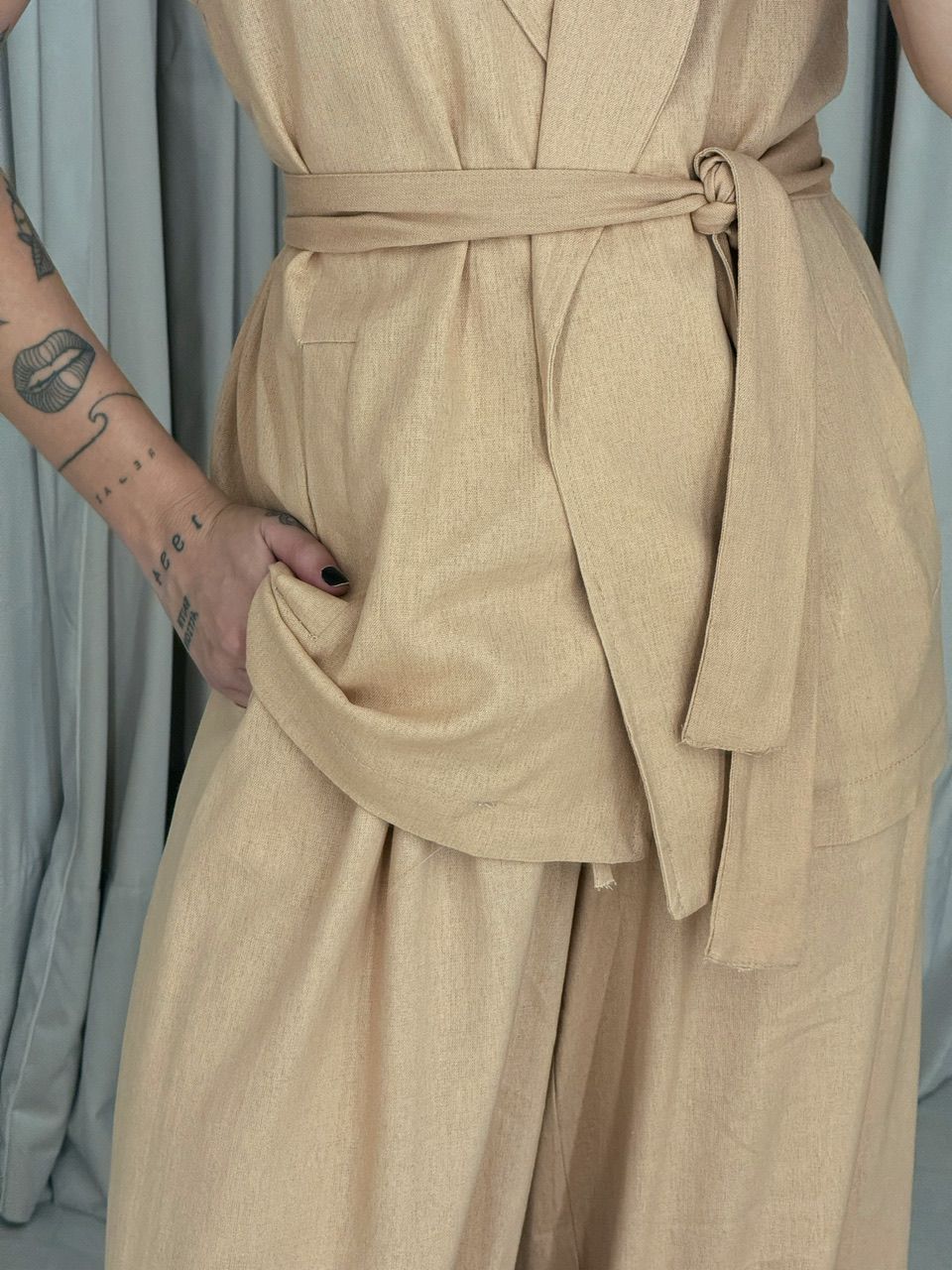 CONJUNTO STELA CALÇA NUDE