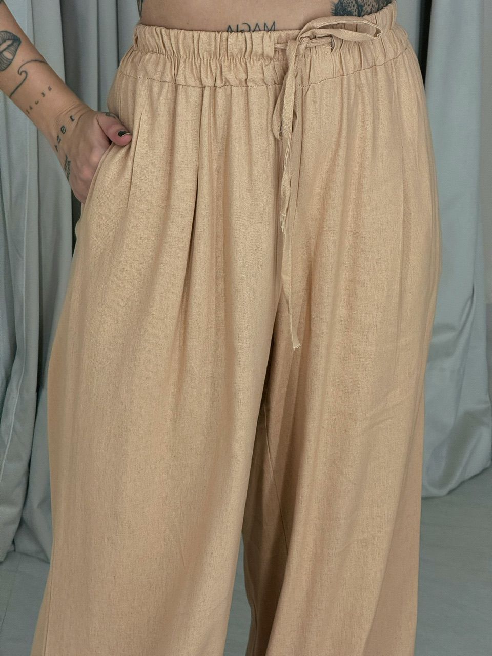 CONJUNTO STELA CALÇA NUDE