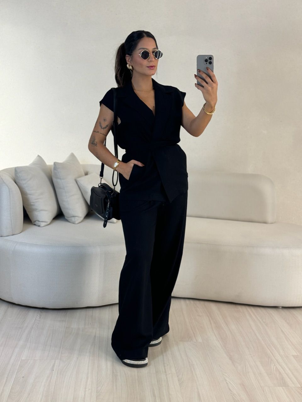 CONJUNTO STELA CALÇA PRETO