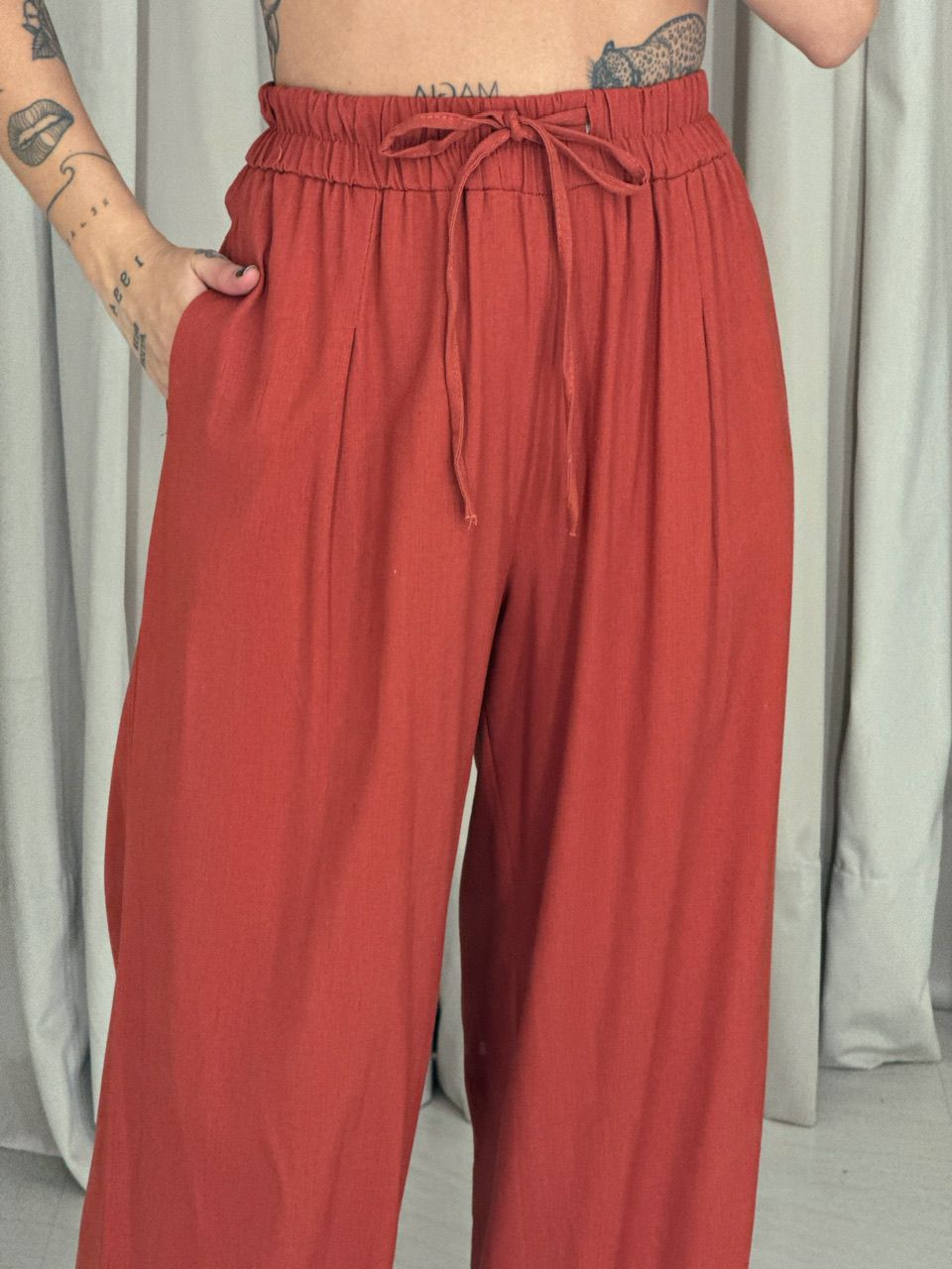 CONJUNTO STELA CALÇA TERRACOTA 